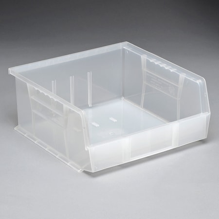 Quantum Storage Systems Storage Bin, Polypropylene, Clear, 5 in H, 11 in W QUS235CL